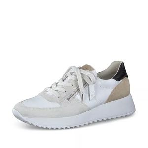 Paul Green Women's Lively Luxury Sneaker Leather Lace-Up Zip Shoes US 8/UK 6.5